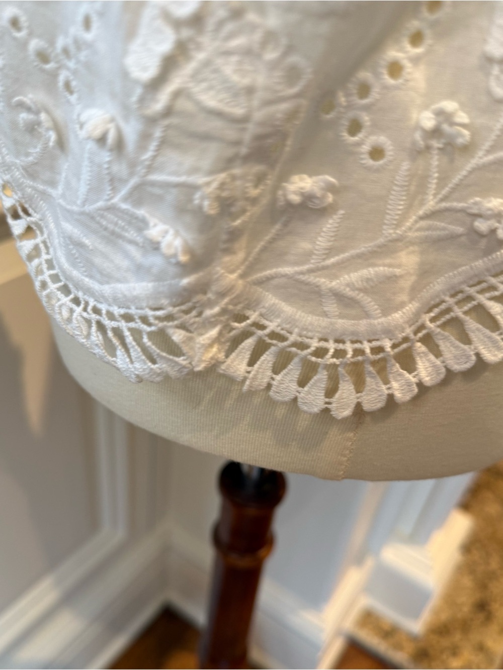 Generation Love NEW Mina 3D Voile Lace Shirt in White Size Medium retail $220 - Picture 9 of 11
